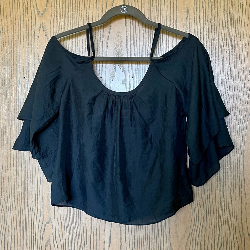 Show Me Your Mumu Tiered Shoulder Top Sz M
